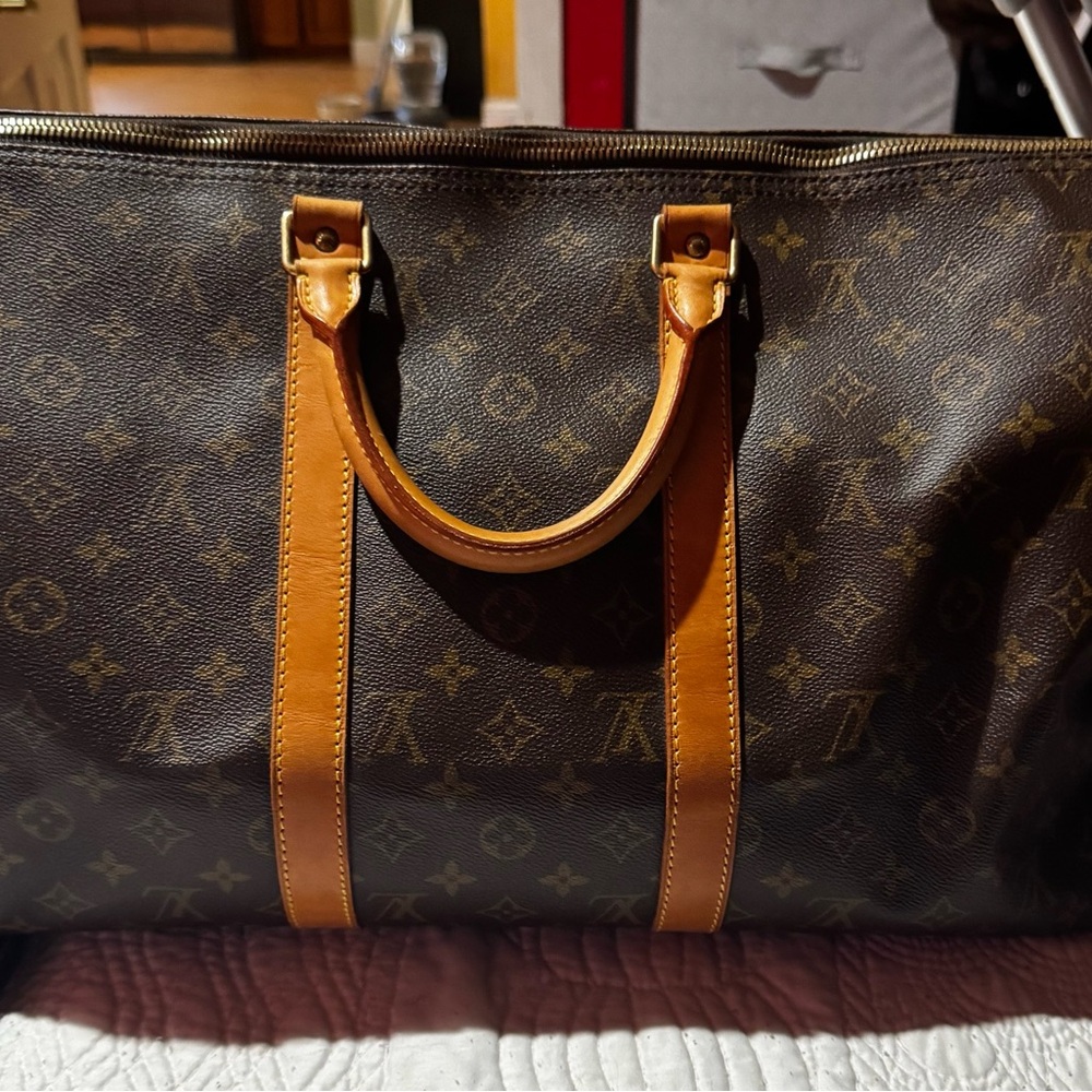 Louis Vuitton Brown Monogram Tote Bag 50